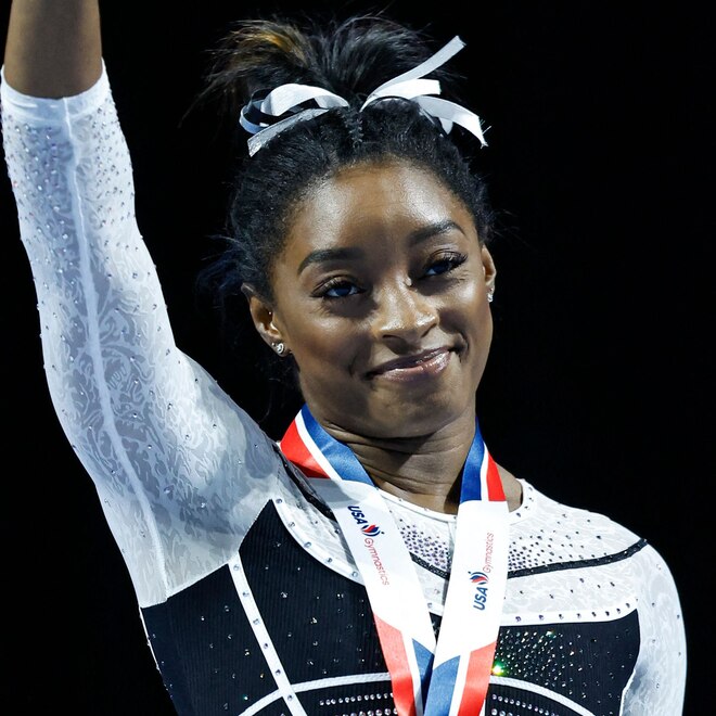 Simone Biles Makes Golden Return to Gymnastics After 2-Year Break Simone Biles Makes Golden Return to Gymnastics After 2-Year Break